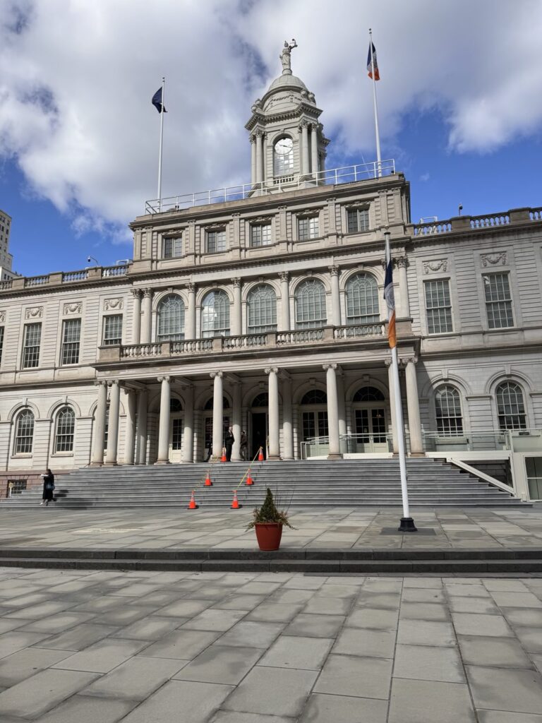 New York City Hall in Lower Manhattan