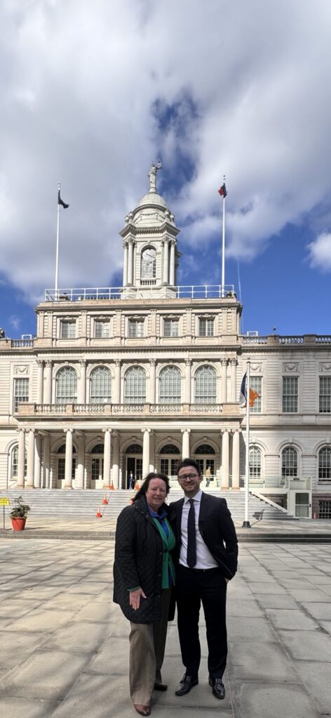 Darren T. Moore outside New York City Hall