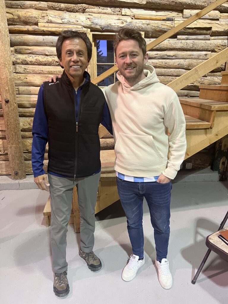 Darren T. Moore with California trial lawyer Danny Rodriguez at the Gerry Spence Ranch