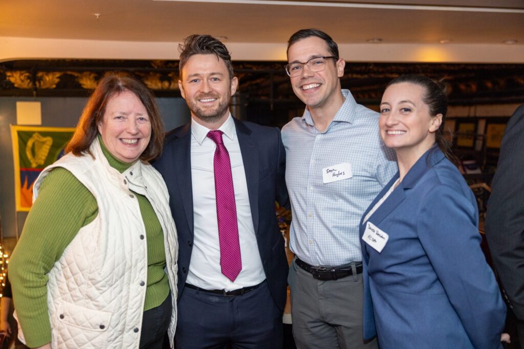 Darren T. Moore with members and guests at IABANY's Leap Day networking and post-bar celebration