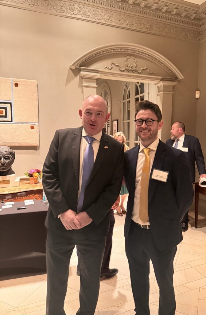 Darren T. Moore with Rossa Fanning SC, Attorney General of Ireland, at the 2024 Irish Legal 100 reception
