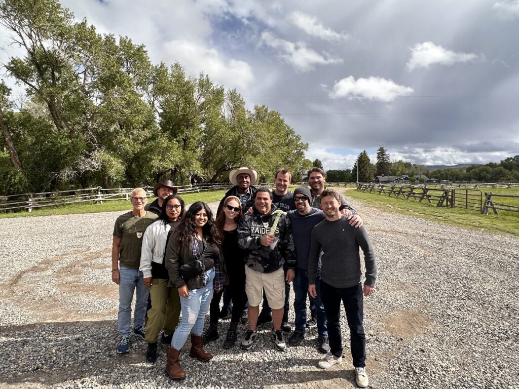 Darren T. Moore with Gerry Spence Method Class of 2023 classmates at Thunderhead Ranch