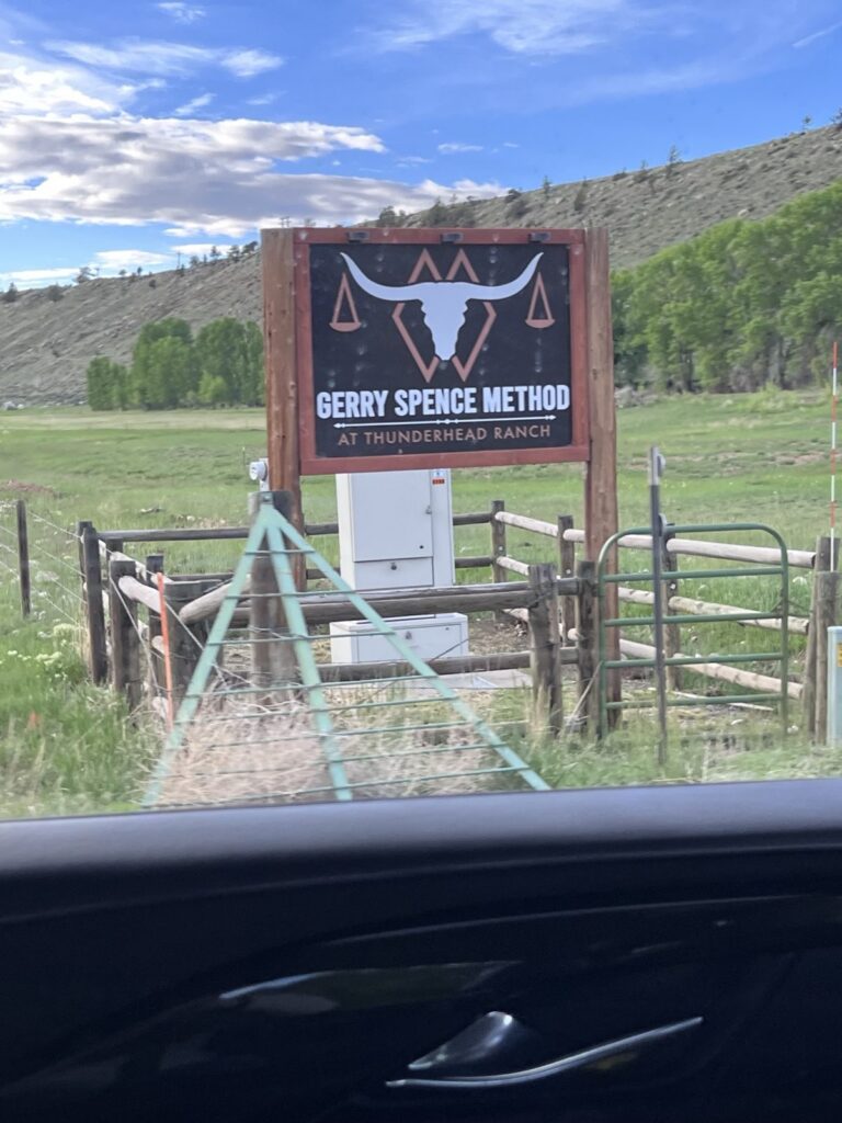 Gerry Spence Method at Thunderhead Ranch sign, Dubois, Wyoming